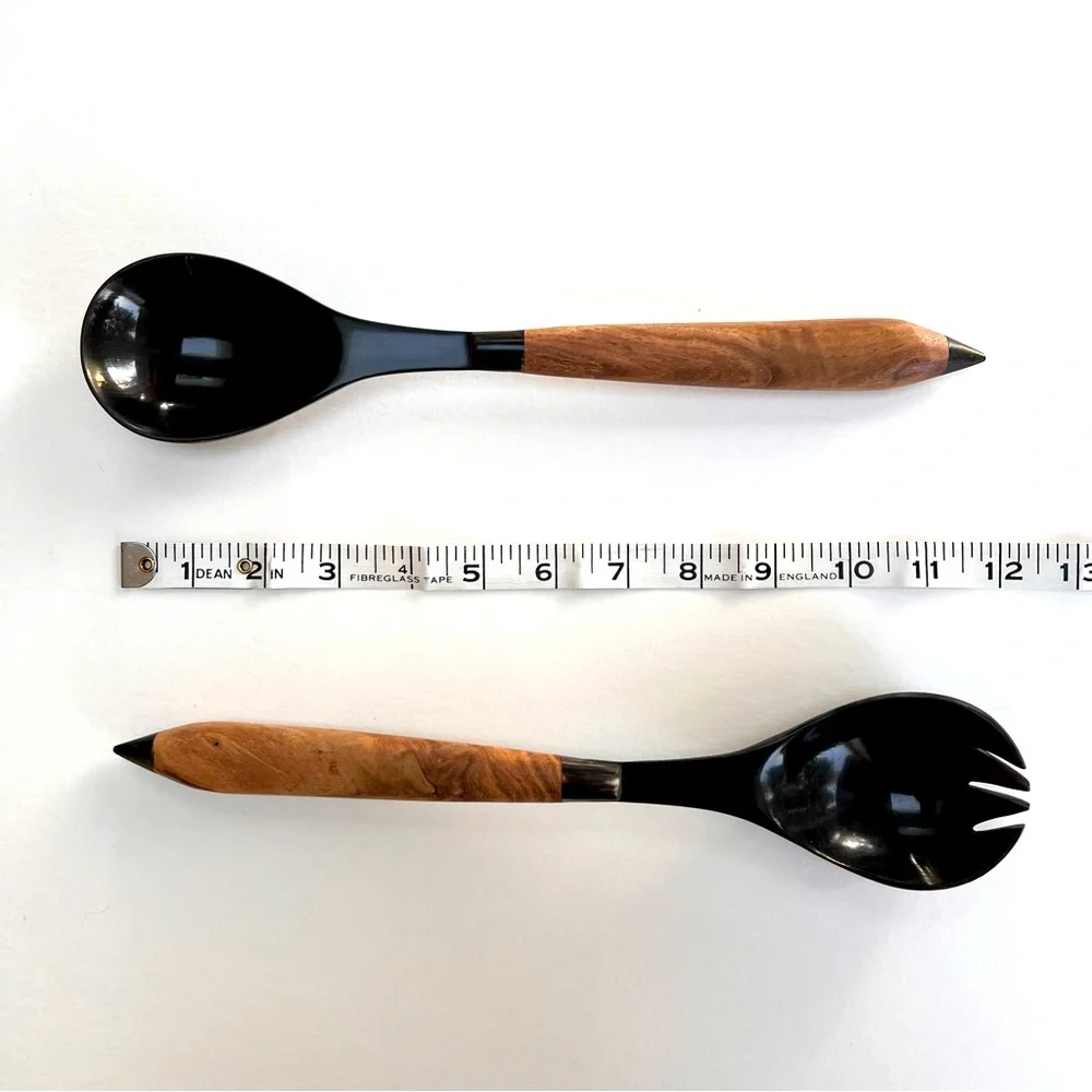 Salad Servers with Wooden Handles NWOT